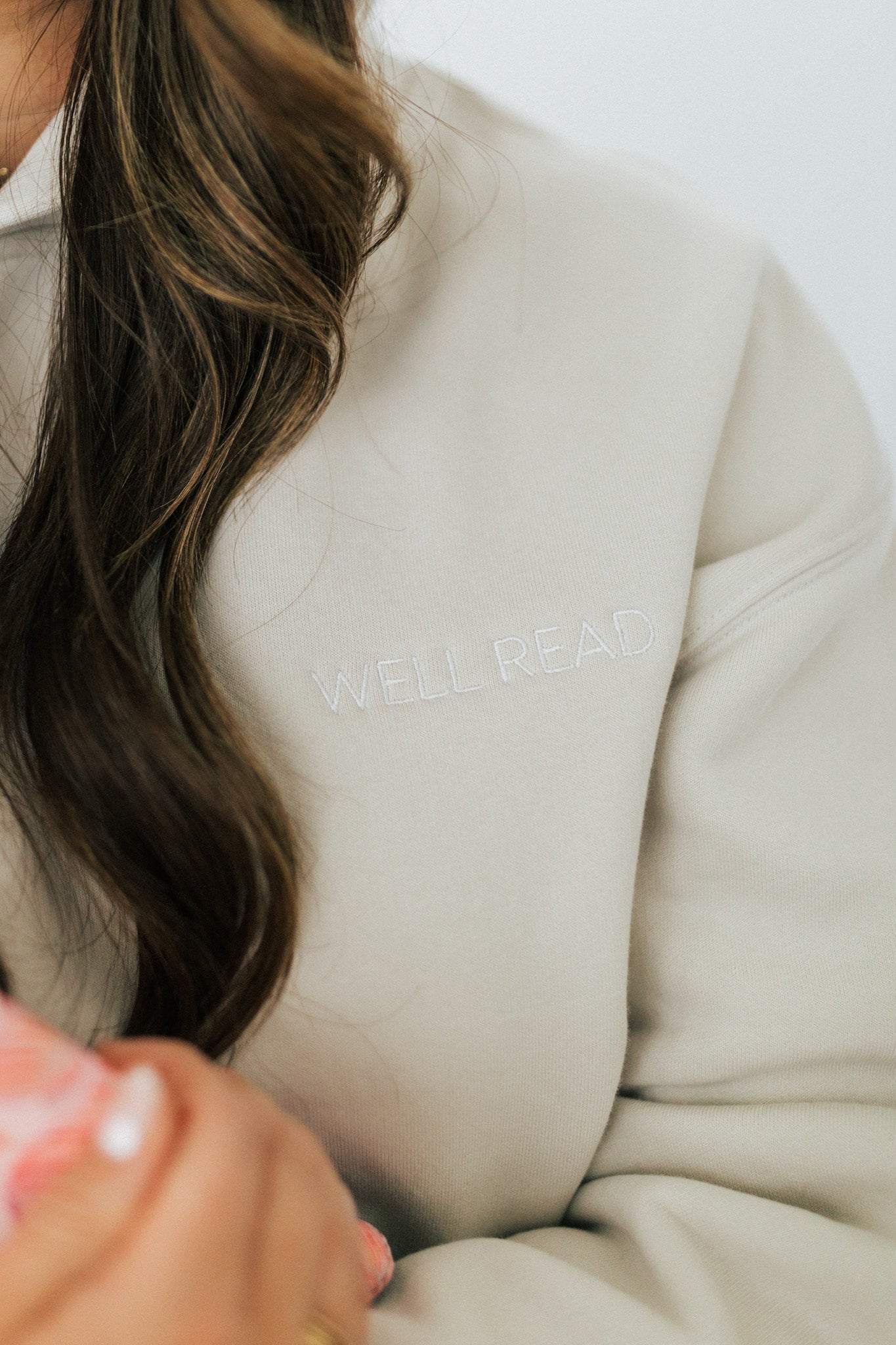 Well Read Hoodie - Bone