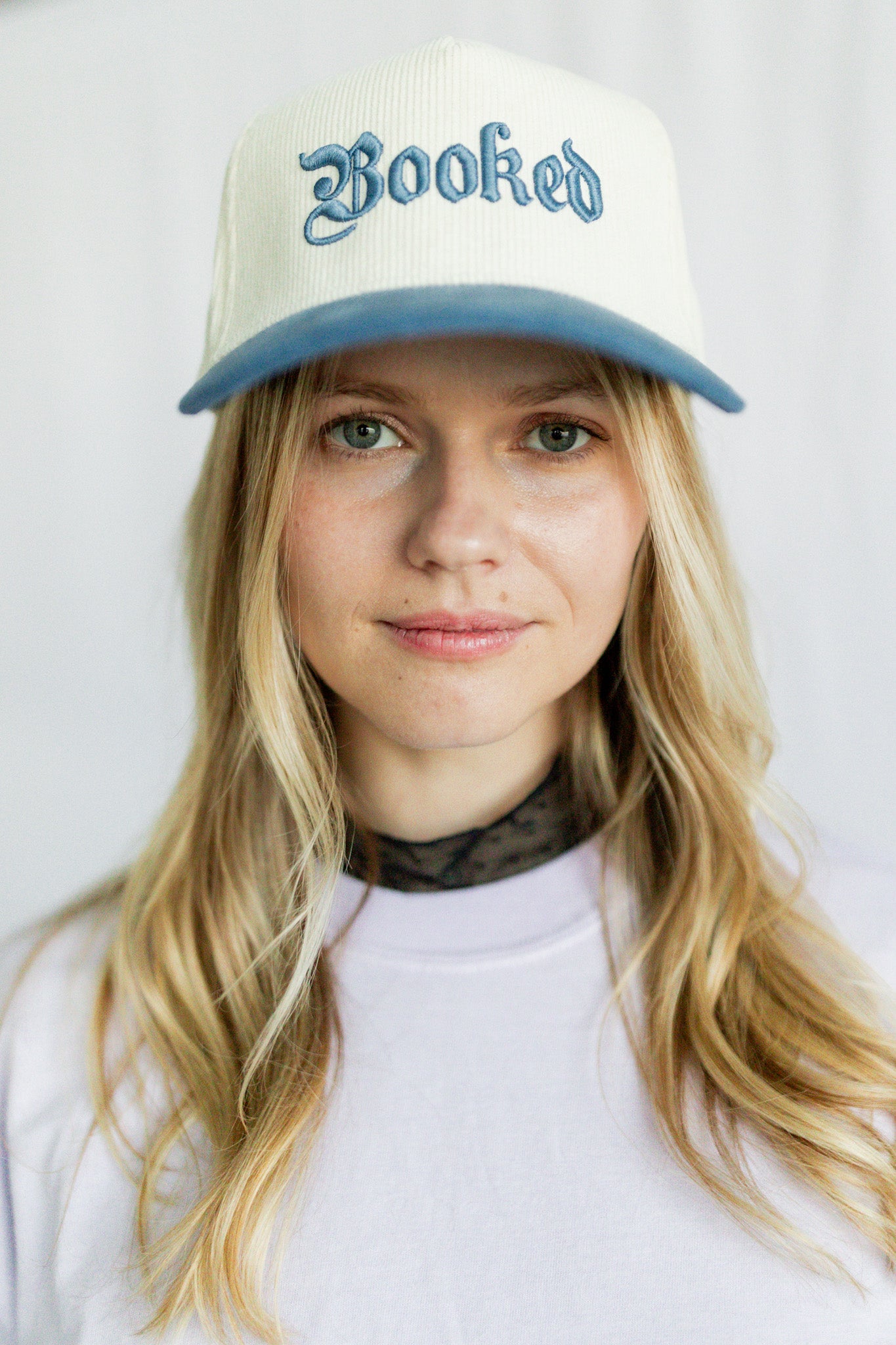 "Booked" Embroidered - Corduroy 5 Panel Hat