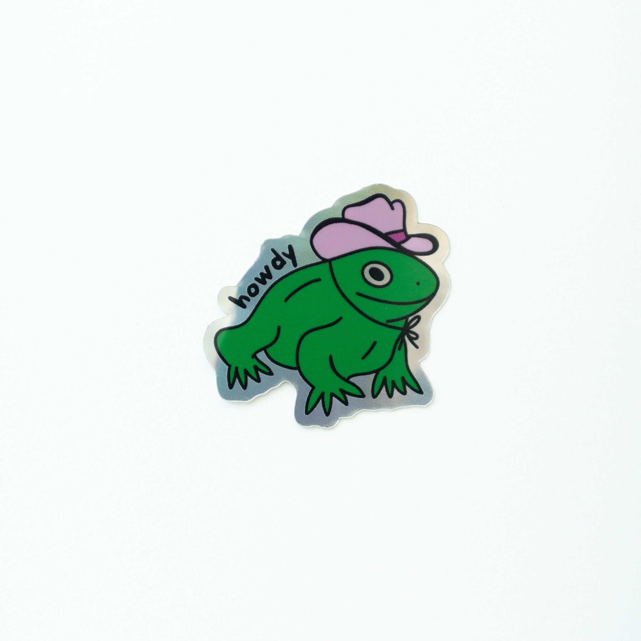 Howdy Frog- Sticker
