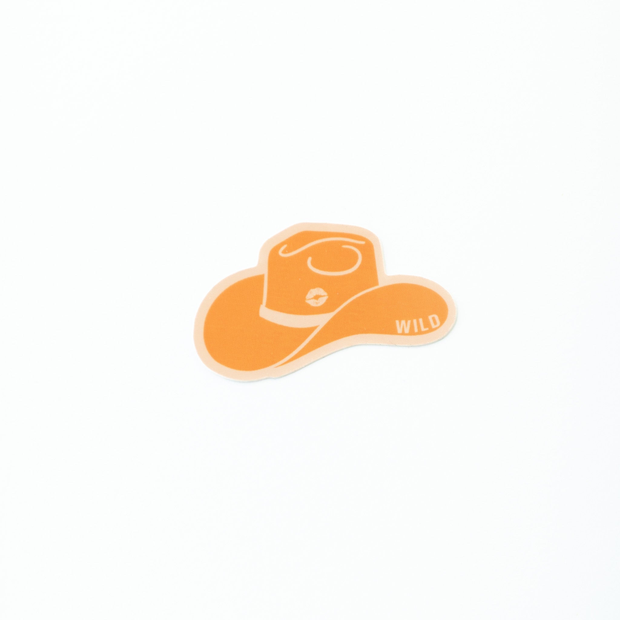Cowboy Hat (Orange) - Sticker