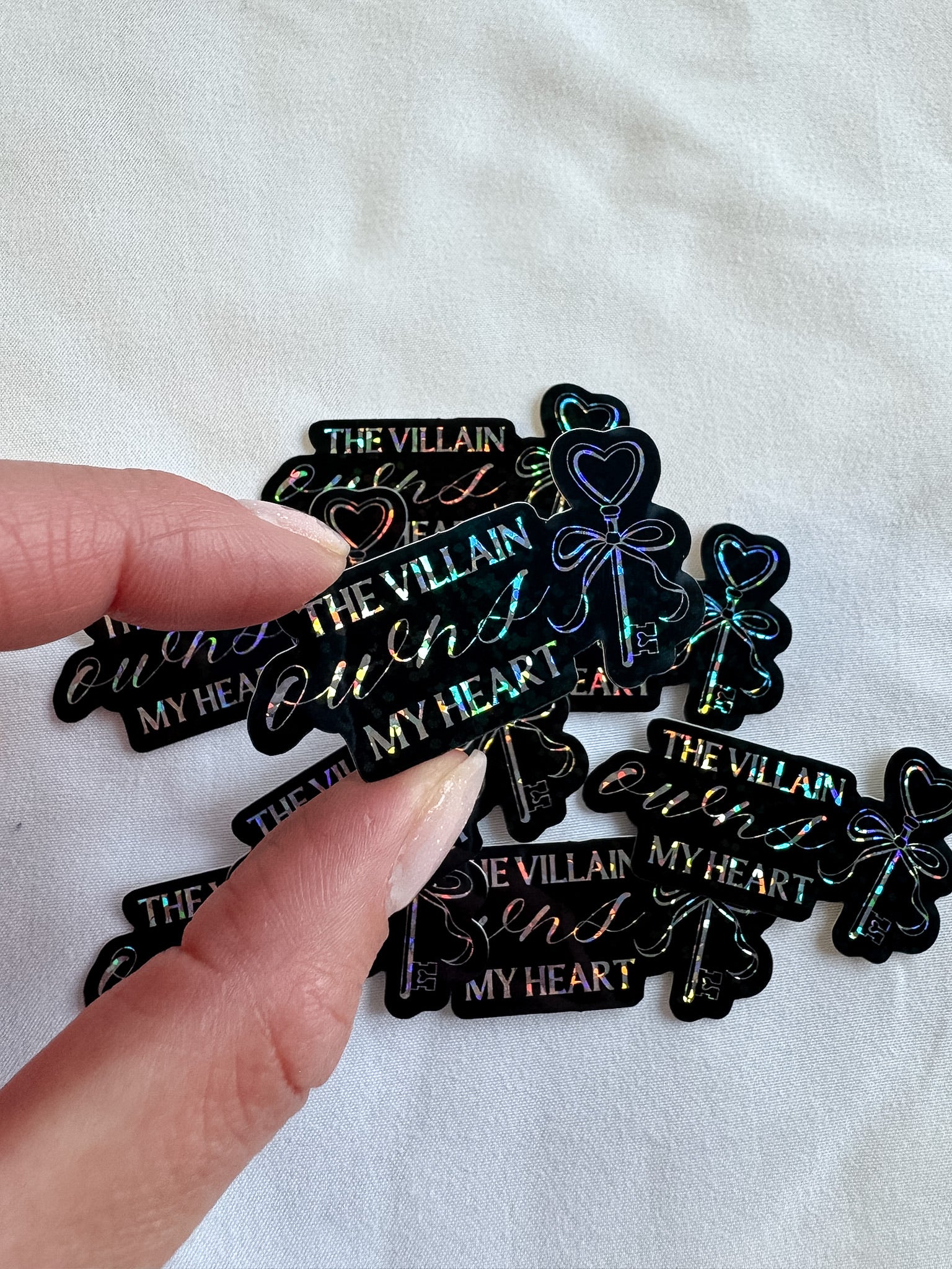 The Villain Owns My Heart Key Sticker