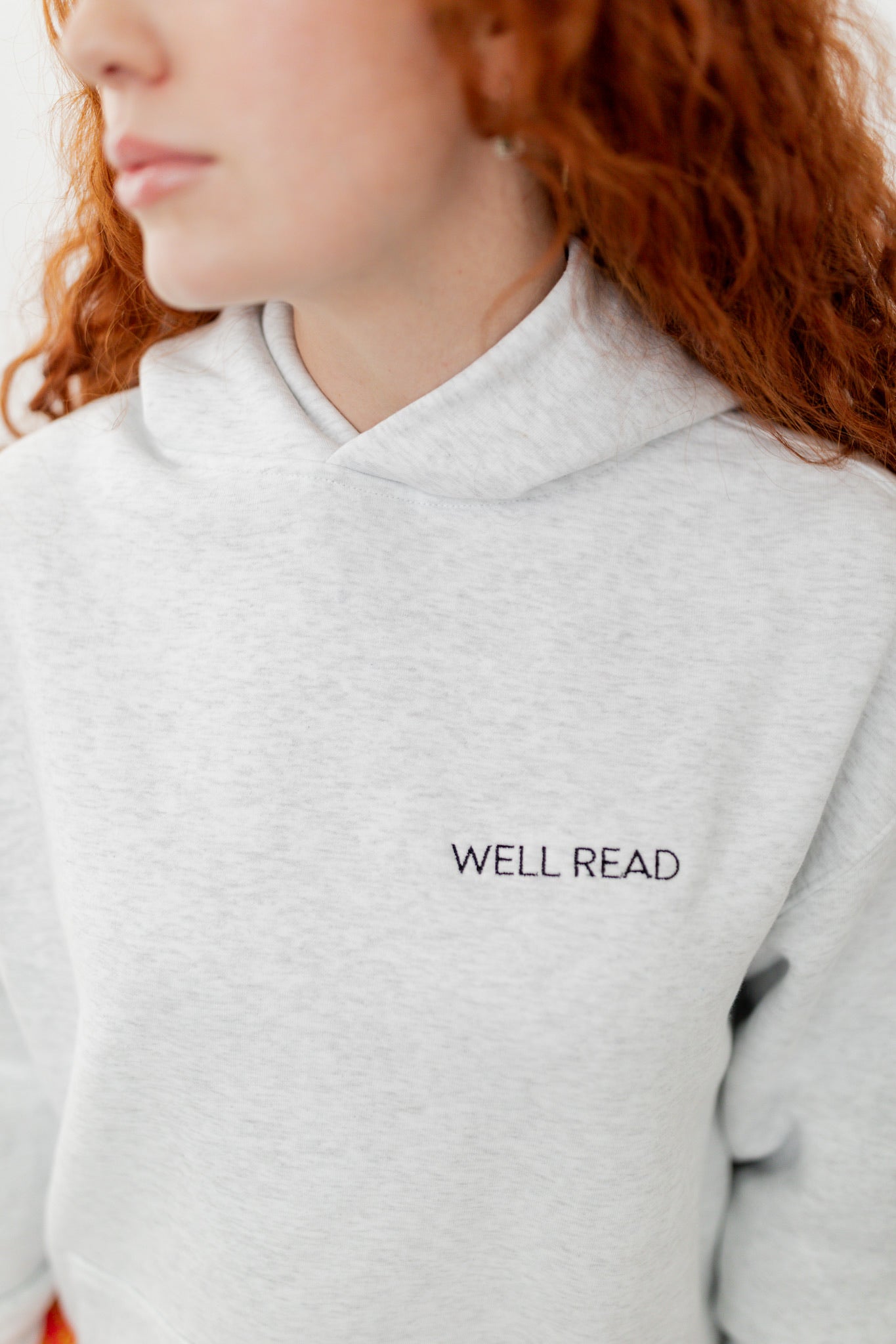 Well Read Hoodie - Light Gray