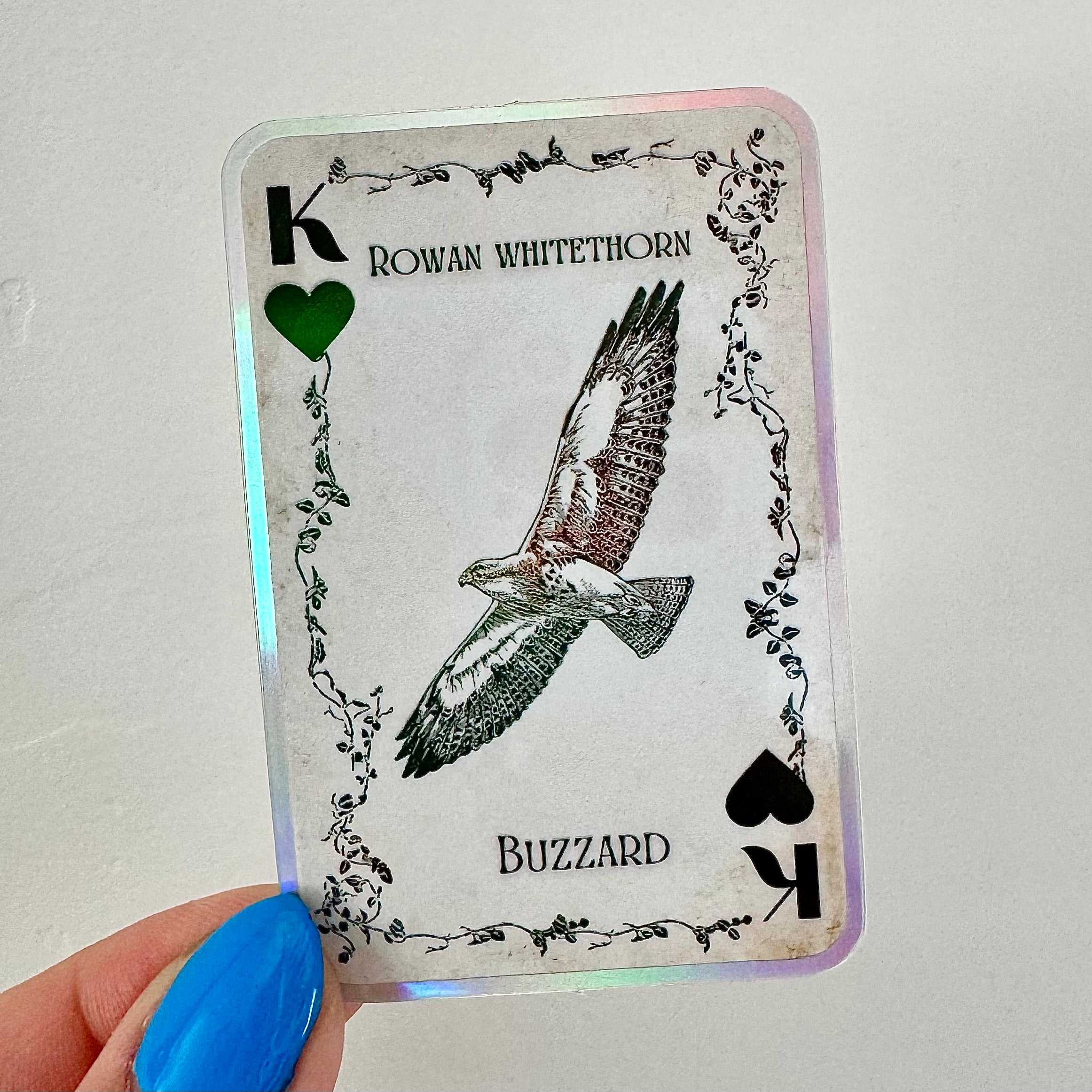 ROWAN WHITETHORN - Playing Cards - Holo Sticker