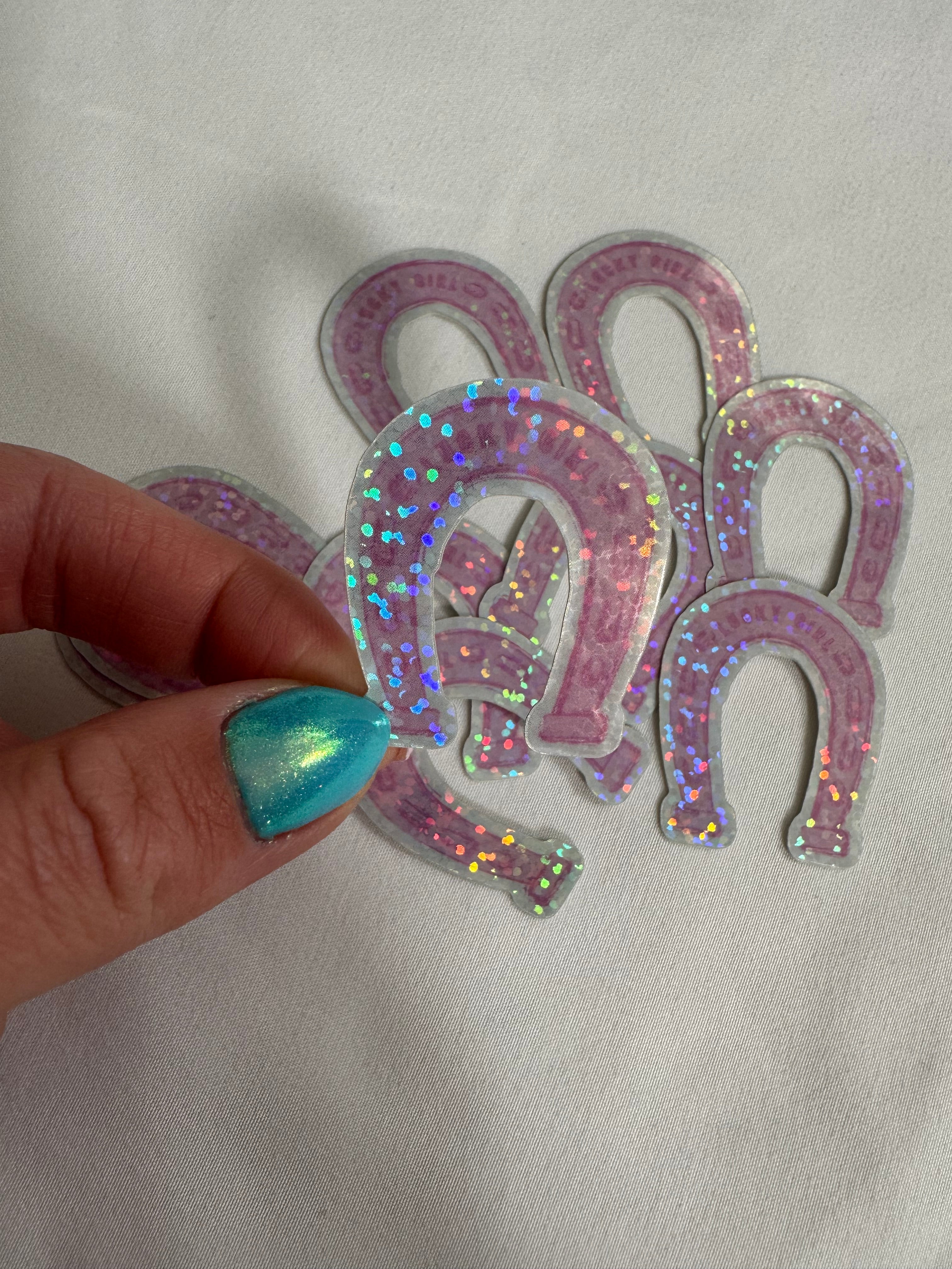 Lucky Girl Horeshoe- Sticker