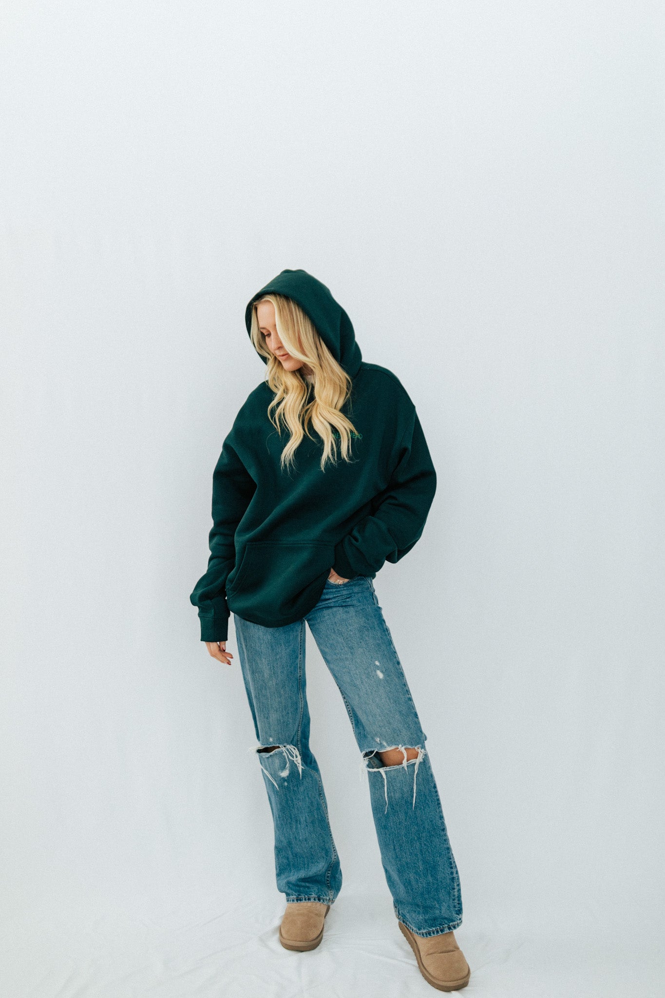 Well Read Hoodie - Pine Green