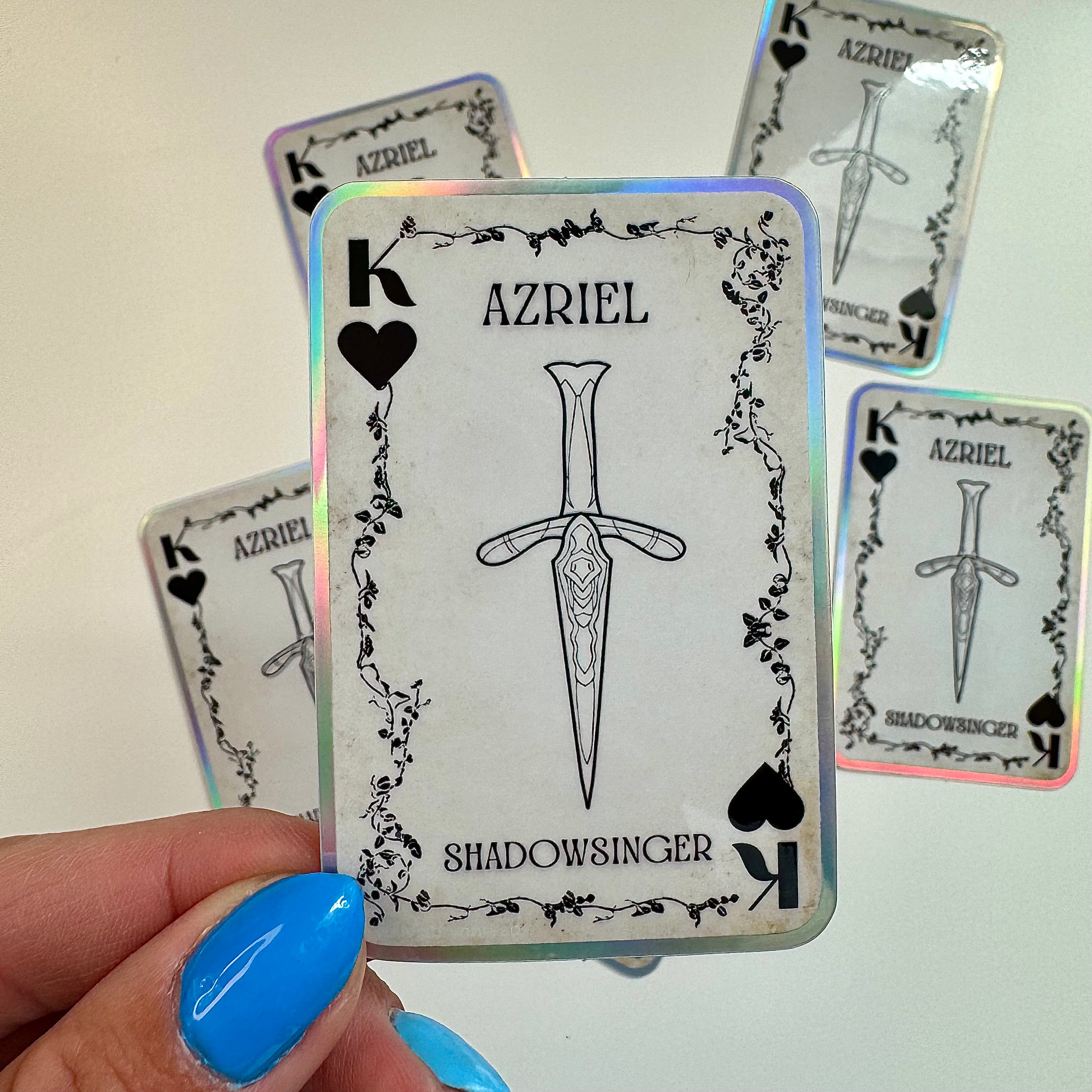 AZRIEL - Playing Cards - Holo Sticker